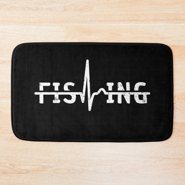 Item preview, Angler heart curve - pulse with ECG - fishing designed and sold by Halfstone.