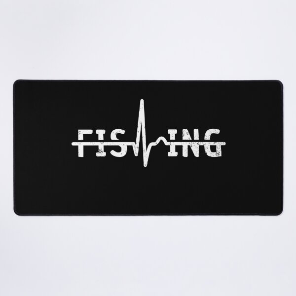 Item preview, Angler heart curve - pulse with ECG - fishing designed and sold by Halfstone.