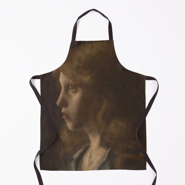 Item preview, Girl’s Head Turned Left by Gustav Klimt: Vintage Portrait Fine Art Print designed and sold by artofuniverse.