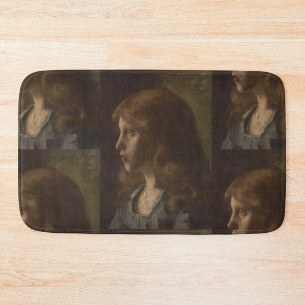 Item preview, Girl’s Head Turned Left by Gustav Klimt: Vintage Portrait Fine Art Print designed and sold by artofuniverse.