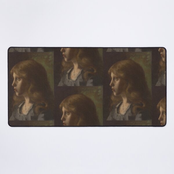 Item preview, Girl’s Head Turned Left by Gustav Klimt: Vintage Portrait Fine Art Print designed and sold by artofuniverse.