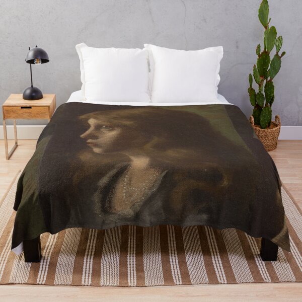 Item preview, Girl’s Head Turned Left by Gustav Klimt: Vintage Portrait Fine Art Print designed and sold by artofuniverse.