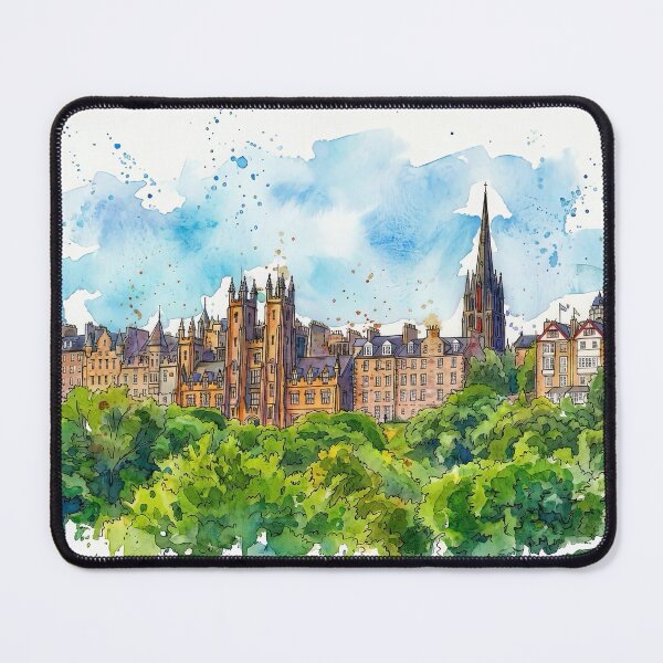 Item preview, Edinburgh Skyline, Watercolour Painting designed and sold by davidelder.