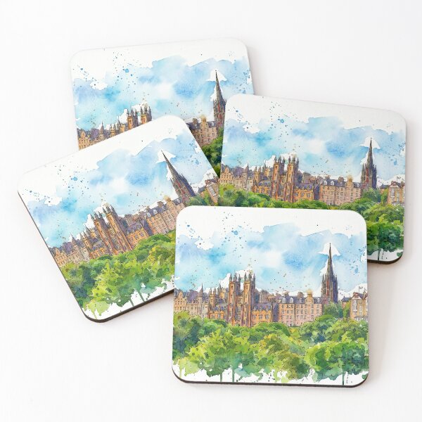 Item preview, Edinburgh Skyline, Watercolour Painting designed and sold by davidelder.