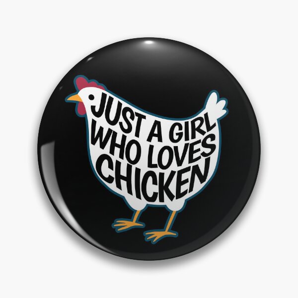 Item preview, Just a girl who likes chicken - gift designed and sold by Halfstone.