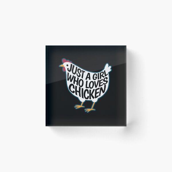 Item preview, Just a girl who likes chicken - gift designed and sold by Halfstone.