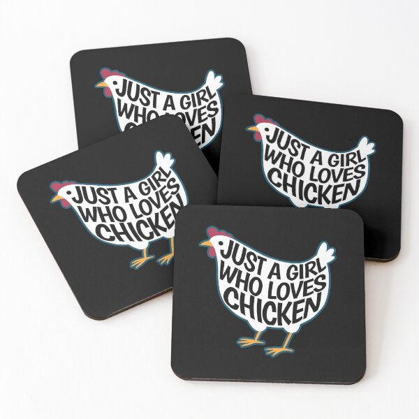 Item preview, Just a girl who likes chicken - gift designed and sold by Halfstone.
