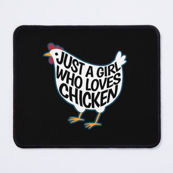 Item preview, Just a girl who likes chicken - gift designed and sold by Halfstone.