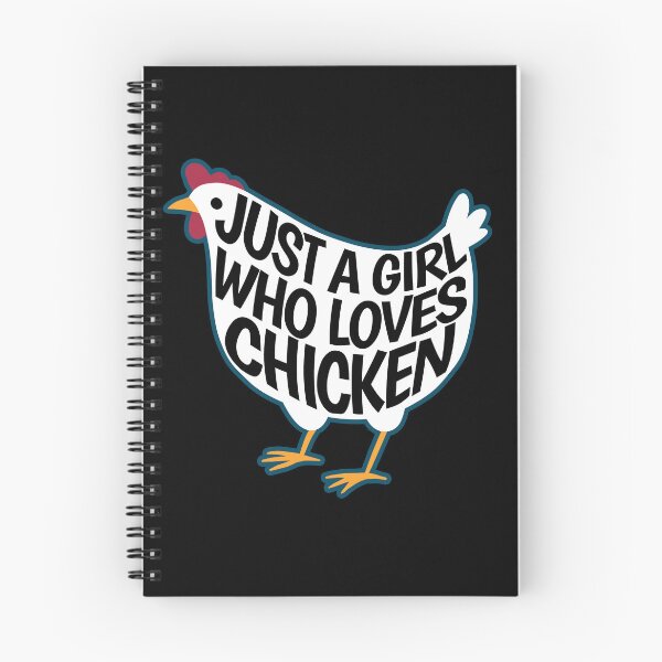 Item preview, Just a girl who likes chicken - gift designed and sold by Halfstone.