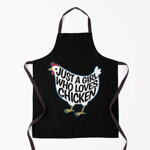 Item preview, Just a girl who likes chicken - gift designed and sold by Halfstone.