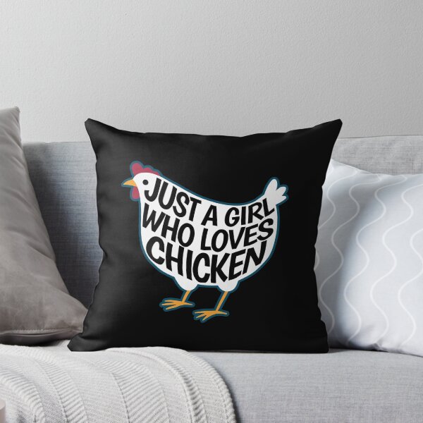 Item preview, Just a girl who likes chicken - gift designed and sold by Halfstone.