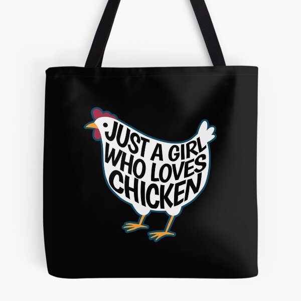 Item preview, Just a girl who likes chicken - gift designed and sold by Halfstone.