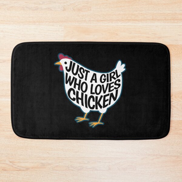 Item preview, Just a girl who likes chicken - gift designed and sold by Halfstone.