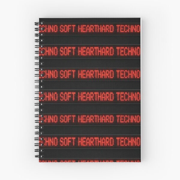 Item preview, Hard Techno Soft Heart Red LED Scrolling Text Pattern designed and sold by RaveNamaste.