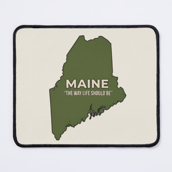 Item preview, Maine State Slogan Vintage Silhouette - The Way Life Should Be designed and sold by Rhythm Thru Art .