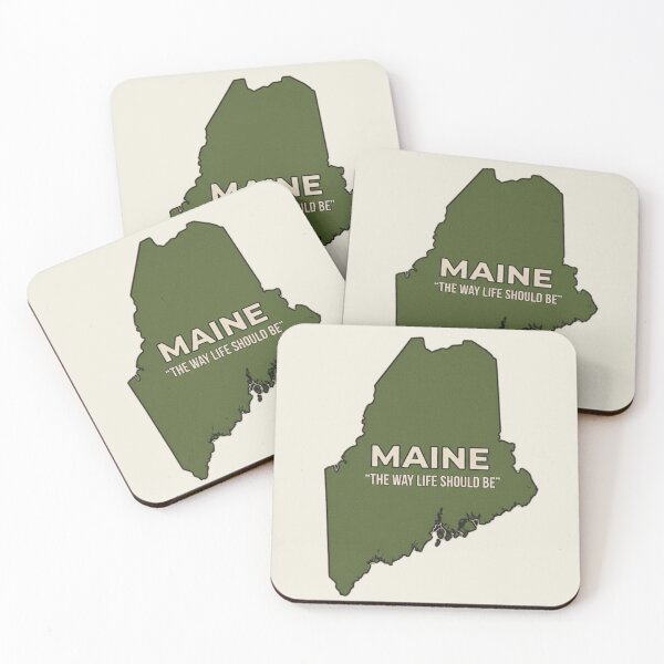 Item preview, Maine State Slogan Vintage Silhouette - The Way Life Should Be designed and sold by Rhythm Thru Art .