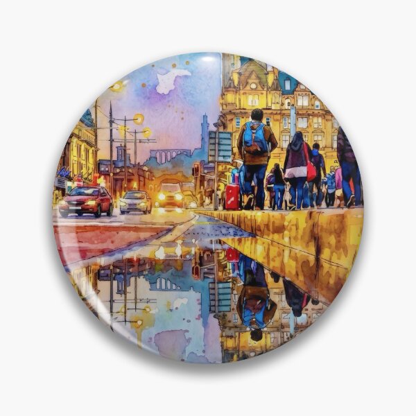 Item preview, Princes St, Edinburgh, Watercolour designed and sold by davidelder.