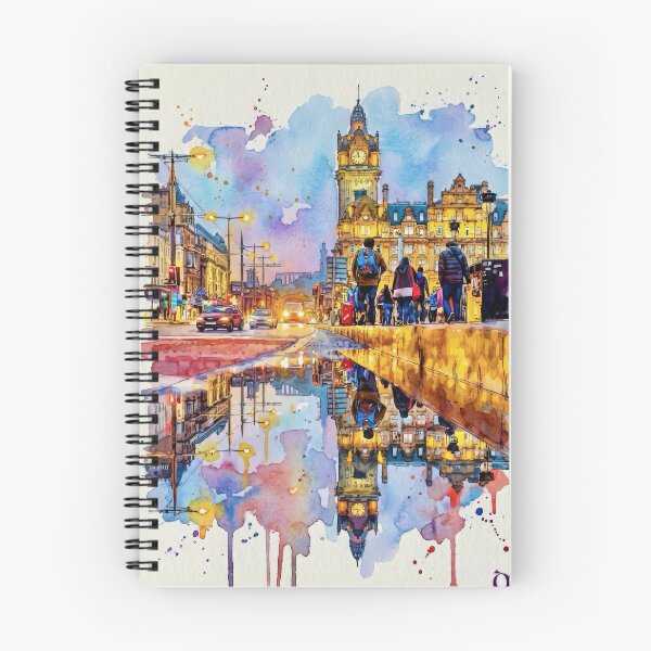 Item preview, Princes St, Edinburgh, Watercolour designed and sold by davidelder.