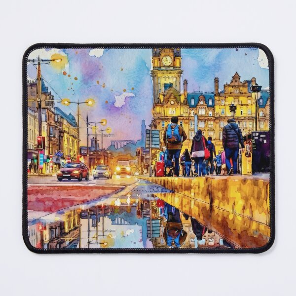 Item preview, Princes St, Edinburgh, Watercolour designed and sold by davidelder.