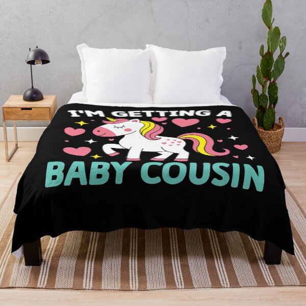 Item preview, Baby Cousin Announcement Cute Unicorn designed and sold by KroghDs.
