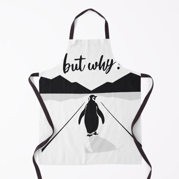 Item preview, But Why? – Minimalist Penguin Illustration designed and sold by BrightNook.