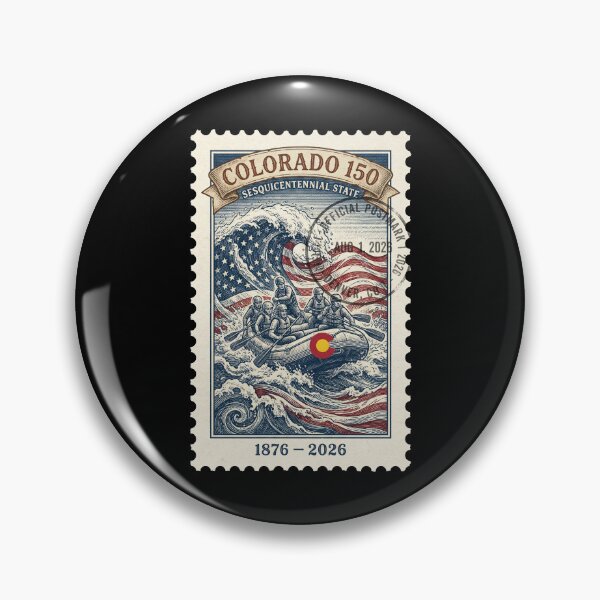 Item preview, Colorado Whitewater Rafting 150th - Adventure River Stamp designed and sold by G350.