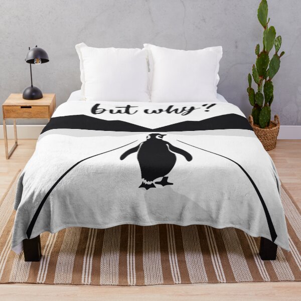 Item preview, But Why? – Minimalist Penguin Illustration designed and sold by BrightNook.