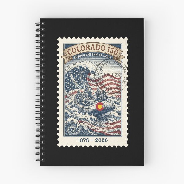 Item preview, Colorado Whitewater Rafting 150th - Adventure River Stamp designed and sold by G350.
