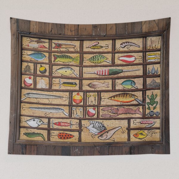 Item preview, Fishing Lures Collection in wooden display case  designed and sold by Matt Starr Fine Art .