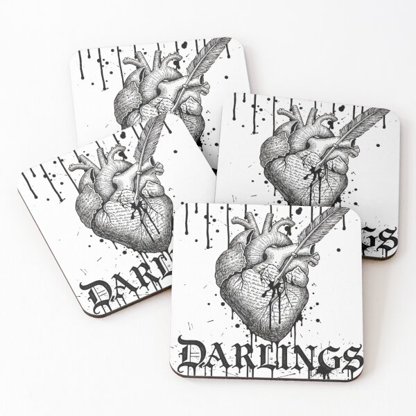 Item preview, Kill Your Darlings - Vintage Woodcut Writer Ink Heart designed and sold by The Arcane Archives.