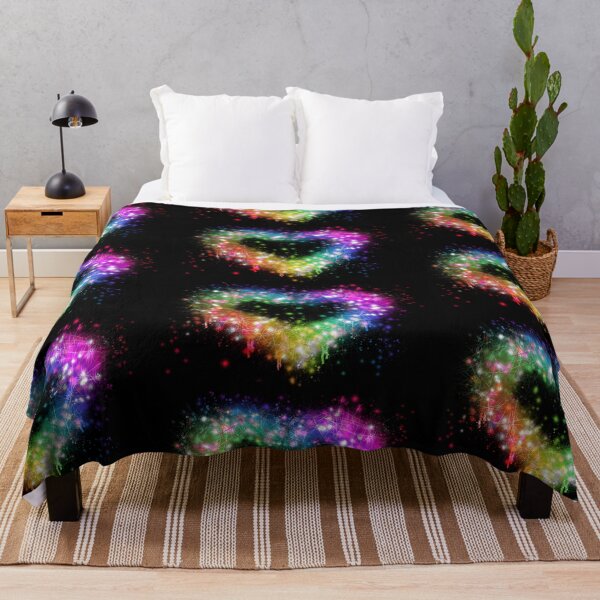 Item preview, Rainbow sparkle heart | neon spray paint design | splatter paint designed and sold by hollycooper.