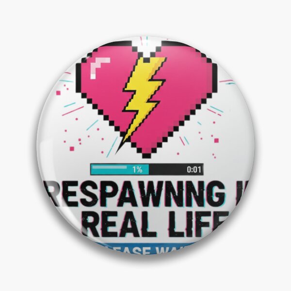 Item preview, Respawning in Real Life Glitch Aesthetic Gamer Humor designed and sold by Mental Tab Closed.
