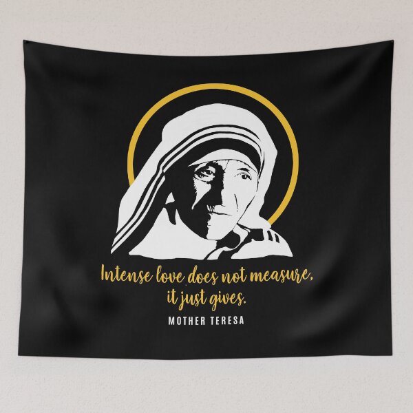 Item preview, Saint Mother Teresa with halo - Saying designed and sold by Halfstone.