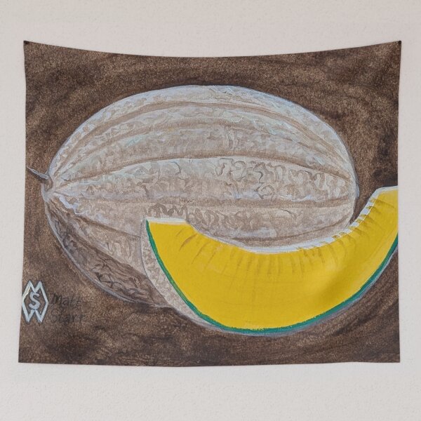 Item preview, Cantaloupe melon study  designed and sold by Matt Starr Fine Art .
