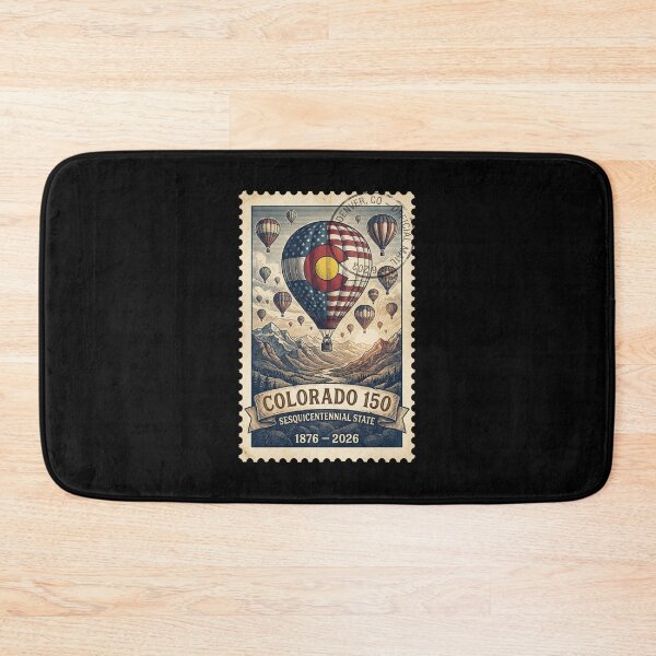 Item preview, Colorado Hot Air Balloon 150th - Vintage Sky Stamp designed and sold by G350.