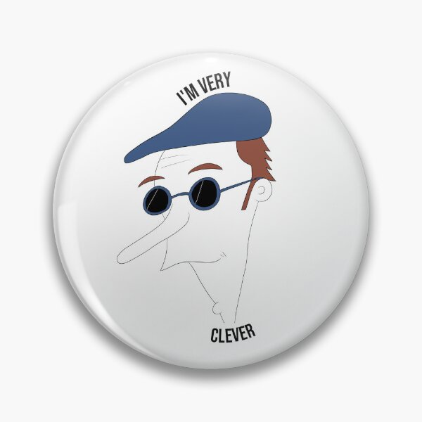 Item preview, I'm very clever man designed and sold by PenandFox.