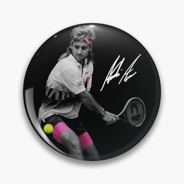 Item preview, Andre Agassi Retro Swagger – Neon Court Style from the Golden Era designed and sold by TheArtOfCar.