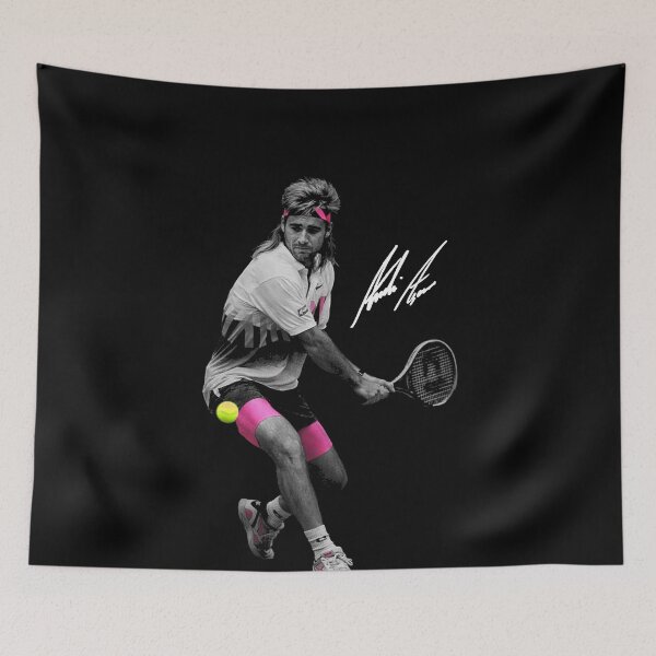 Item preview, Andre Agassi Retro Swagger – Neon Court Style from the Golden Era designed and sold by TheArtOfCar.