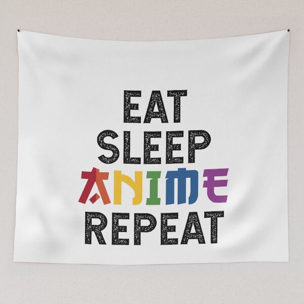 Item preview, Eat Sleep Anime Repeat - Kawaii Manga Gift designed and sold by Halfstone.