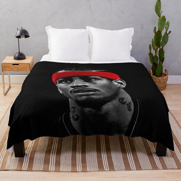 Item preview, Allen Iverson Game Face – Red Headband Era Grit in Monochrome Drama designed and sold by TheArtOfCar.
