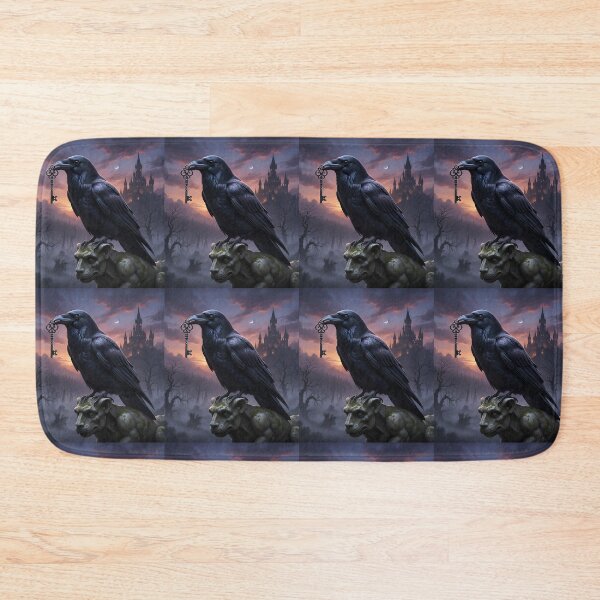Item preview, Gothic Raven Sentinel Guarding the Secret Key designed and sold by Silent Watch Threads..