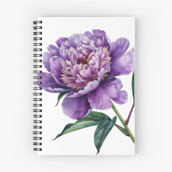 Item preview, Purple Peony Botanical Illustration designed and sold by Rutvain.