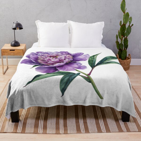 Item preview, Purple Peony Botanical Illustration designed and sold by Rutvain.