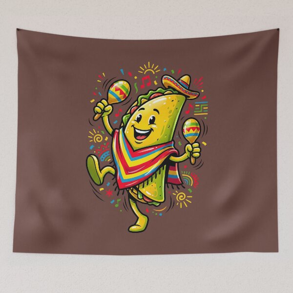 Item preview, Fiesta Flavor: The Dancing Taco Maestro designed and sold by AwesomeBeyondLimits.