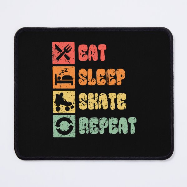 Item preview, Eat Sleep Skate Repeat - Roller Skater Vintage Retro designed and sold by Halfstone.