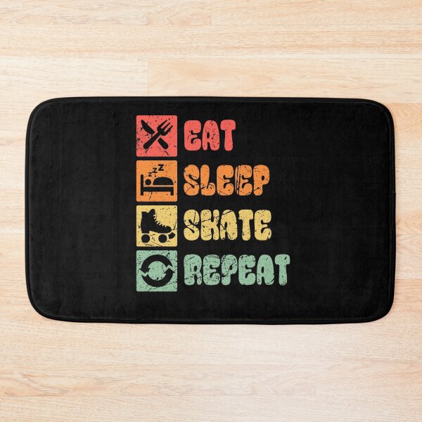 Item preview, Eat Sleep Skate Repeat - Roller Skater Vintage Retro designed and sold by Halfstone.