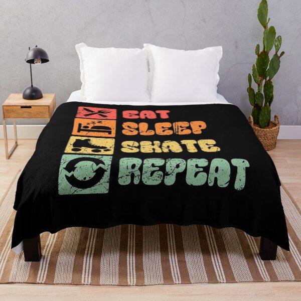 Item preview, Eat Sleep Skate Repeat - Roller Skater Vintage Retro designed and sold by Halfstone.