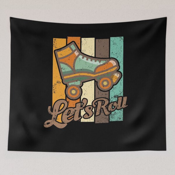 Item preview, Let's Roll - Roller Skating - Skater Vintage Retro designed and sold by Halfstone.