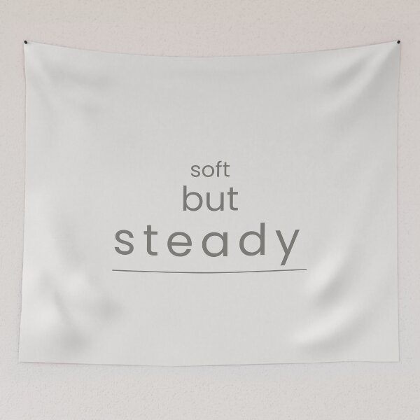 Item preview, Soft But Steady Minimal Typography Design designed and sold by Minimalist Typography.