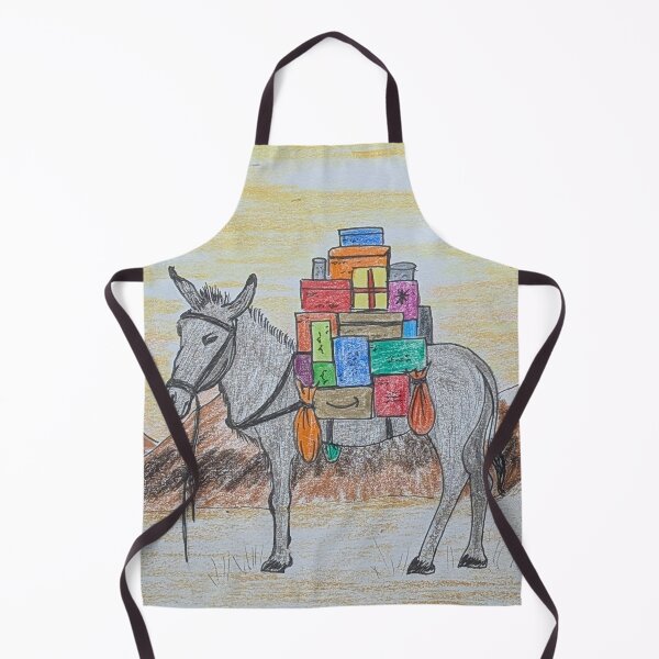 Item preview, Donkey carrying a load designed and sold by Matt Starr Fine Art .